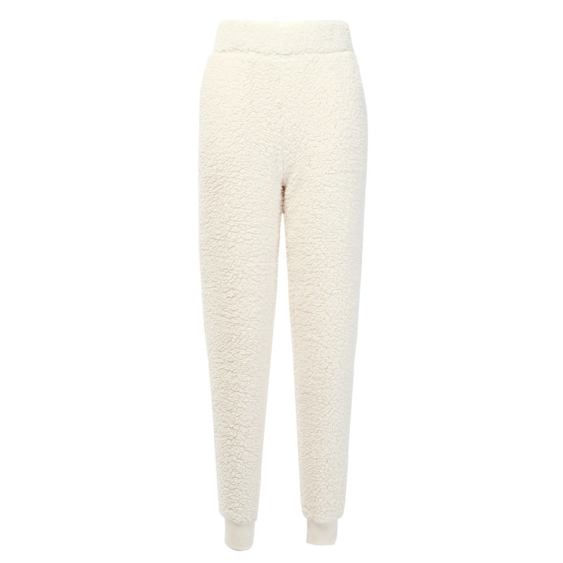 The Last Aztec, Get One Size Bigger Than Your Regular Size, Fashion street lamb cashmere ladies sports casual pants