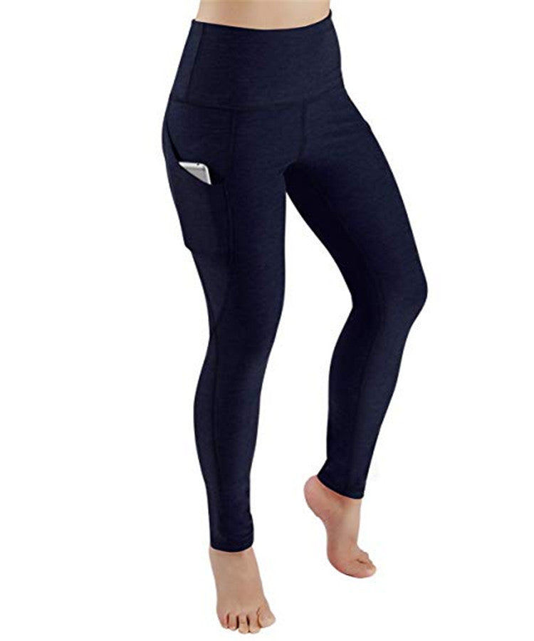 The Last Aztec, Get One Size Bigger Than Your Regular Size, Spring New Women's High Waist Tight-fitting Side Pocket Yoga Sports Fitness Pants
