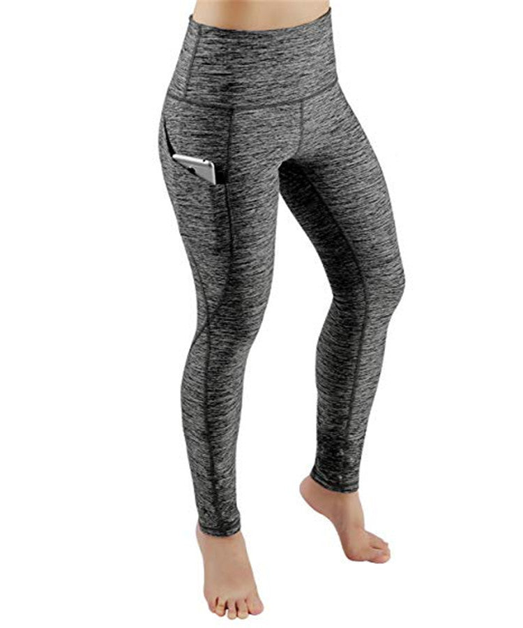 The Last Aztec, Get One Size Bigger Than Your Regular Size, Spring New Women's High Waist Tight-fitting Side Pocket Yoga Sports Fitness Pants