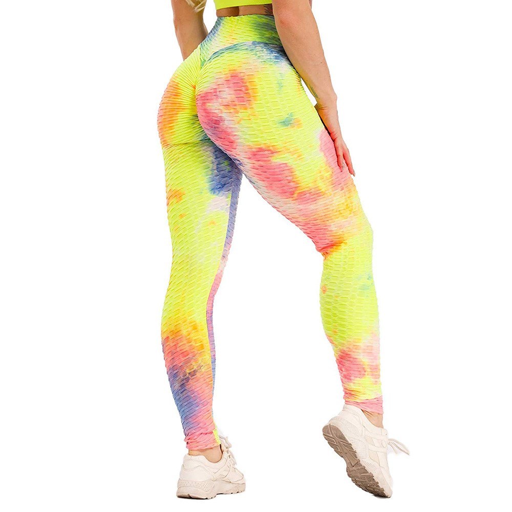 The Last Aztec, Get One Size Bigger Than Your Regular Size, High waist hip tight tie-dye track pants