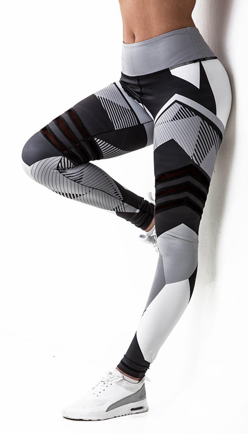 The Last Aztec, Get A Bigger Size Than Your Regular Size, Printed Reflective Sport Yoga Pants Women Fitness Gym Leggings Running Compression Tights Quick Dry Sport Clothes Trousers