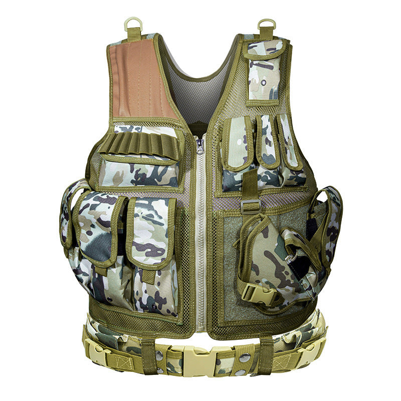 The Last Aztec, Equipped with tactical vest and vest