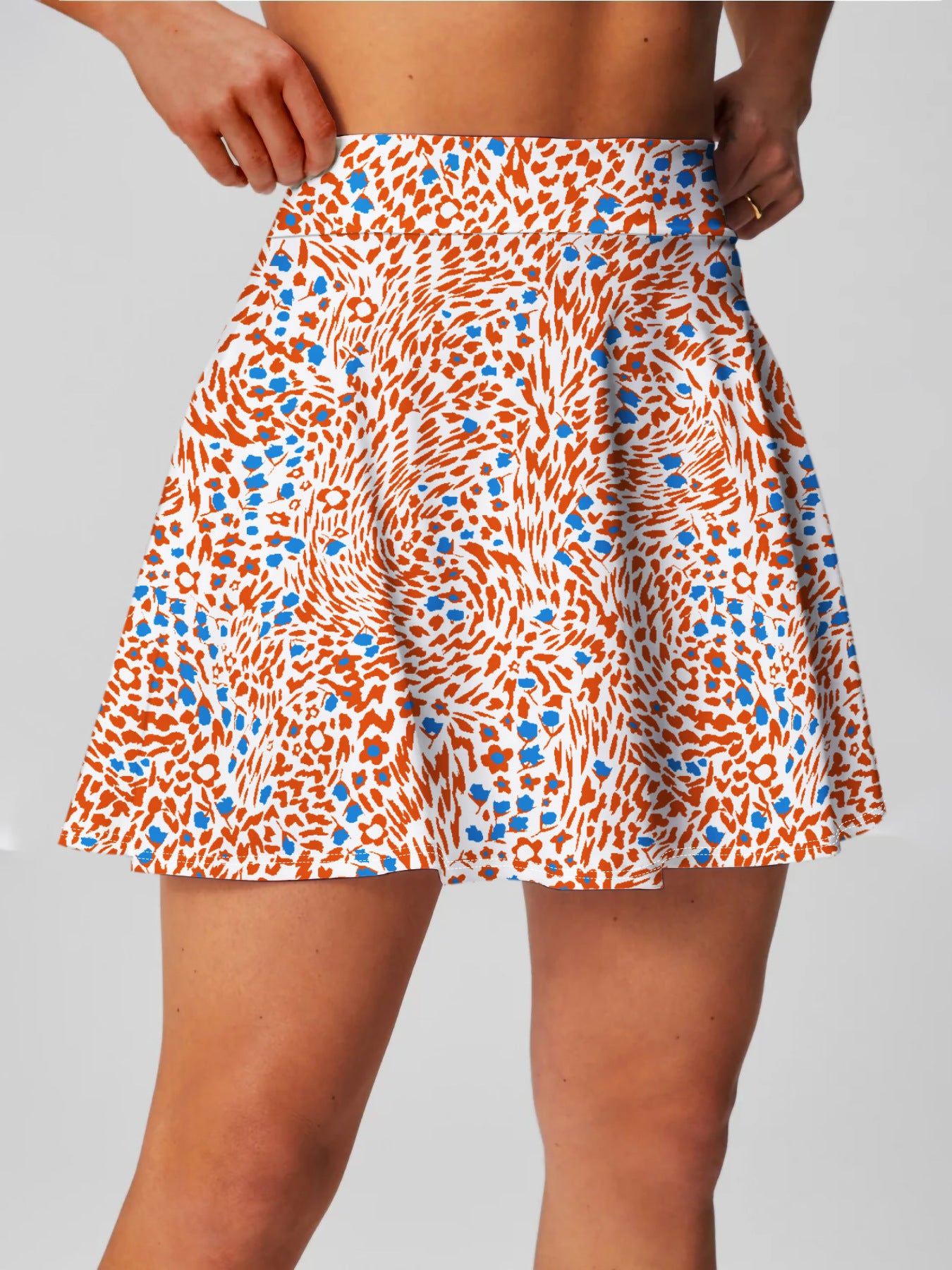 The Last Aztec, Get One Size Bigger Than Your Regular Size, Women's High Waist Half-length Golf Tennis Badminton Breathable Sports Skirt