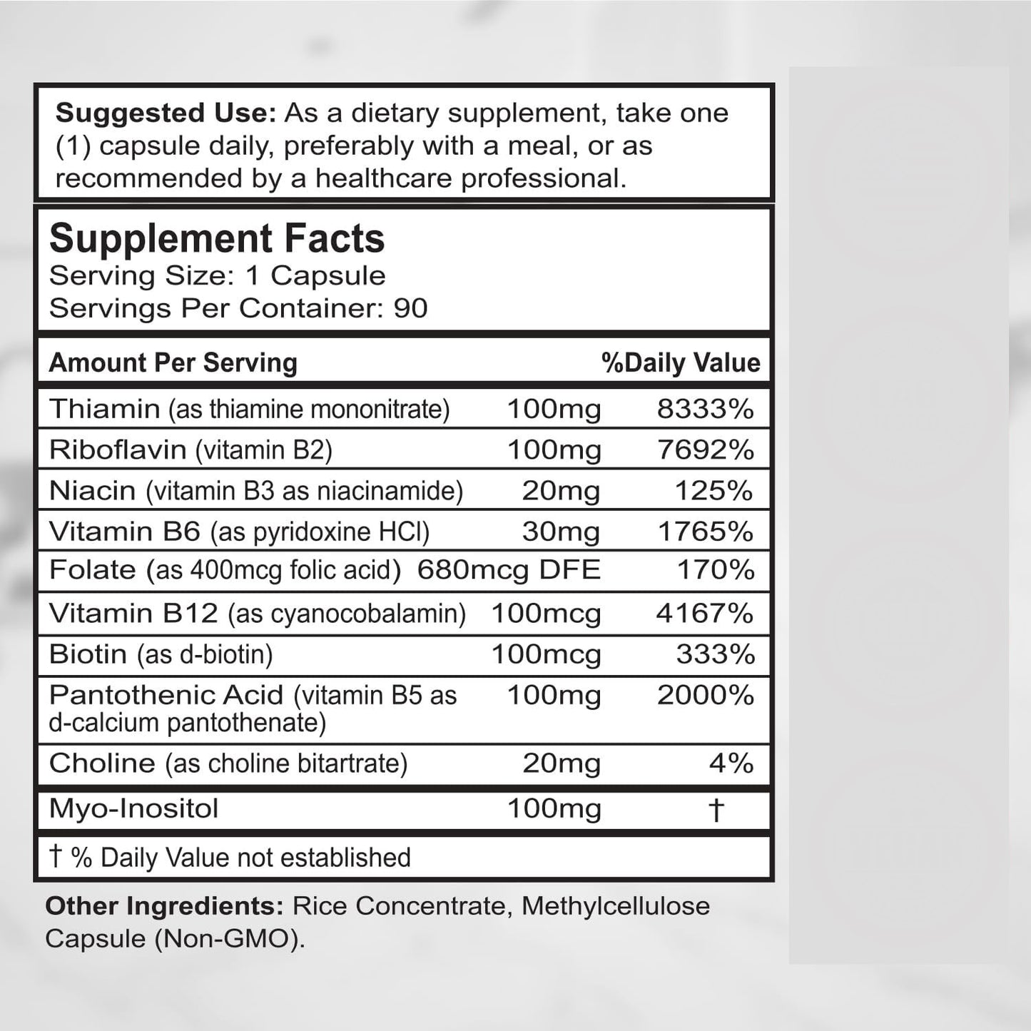 The Last Aztec, Vitamin B Capsules