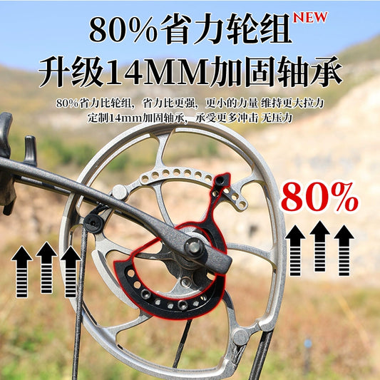 Raptor 6 sixth-generation composite bow playing steel ball archery dual-purpose bow high-precision outdoor hunting equipment adult compound bow