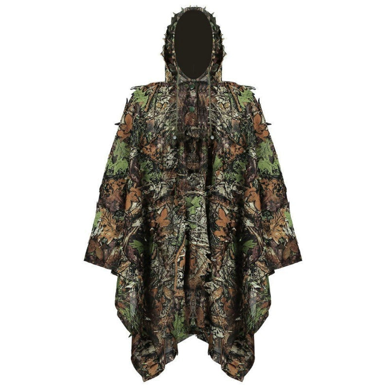 The Last Aztec, Maple leaf leaf three-dimensional suit 3D breathable cape camouflage suit bionic gilly suit shooting bird hunting camouflage suit cape