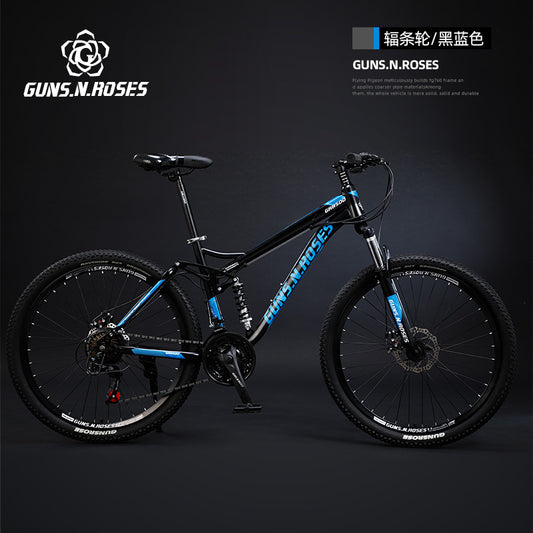 Mountain Bike Men's Variable Speed Shock Absorber Junior Bike 24 Inch 26 Racing Men's Female Junior High School Students Adult