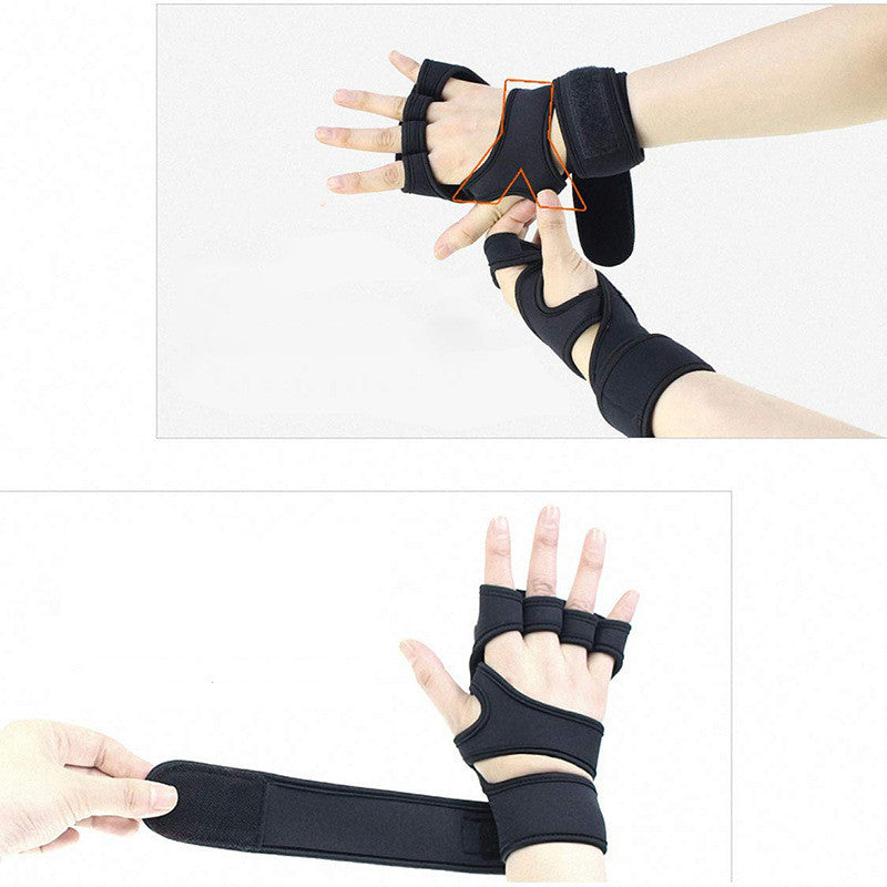 The Last Aztec, New Sports Half Finger Gloves Non-slip Silicone Palm Protection Fitness Equipment Gloves