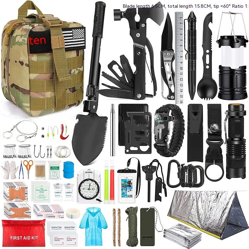 The Last Aztec, Outdoor Camping Supplies Equipment Multifunctional Outdoor Survival Emergency Kit Tool Suit