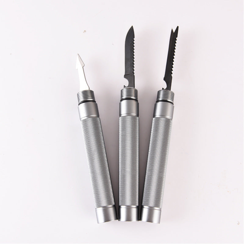 The Last Aztec, Outdoor Folding Self-defense Survival Walking Stick Equipment Outdoor Hiking Multifunction Trekking Poles