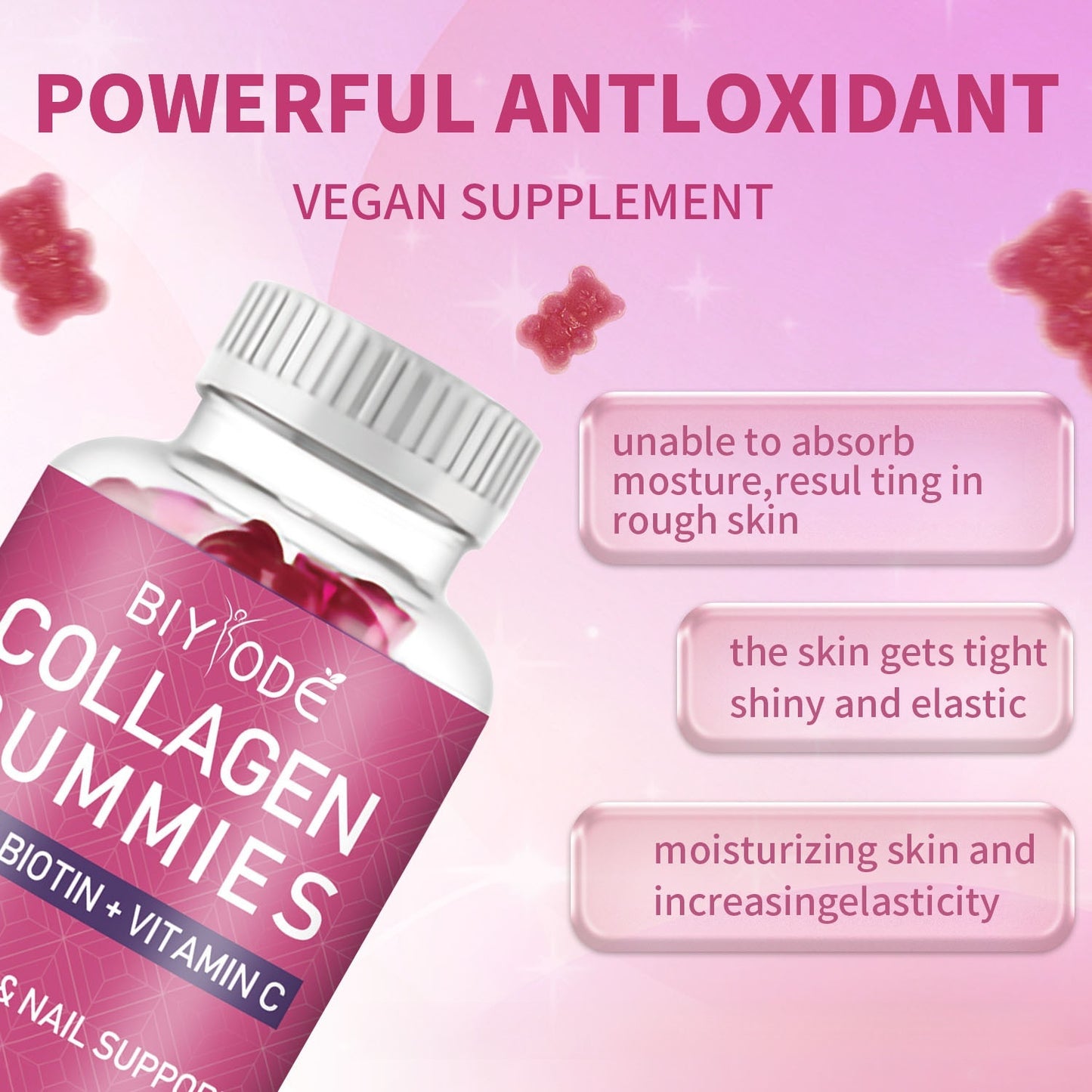 The Last Aztec, Biotin Collagen Whitening Gummy Bears