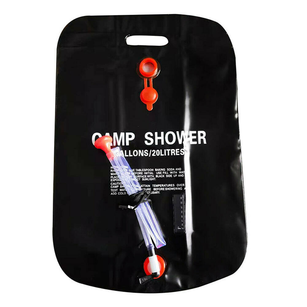 The Last Aztec, 20L Camping Shower Portable Compact Solar Sun Heating Bath Bag Outdoor Travel