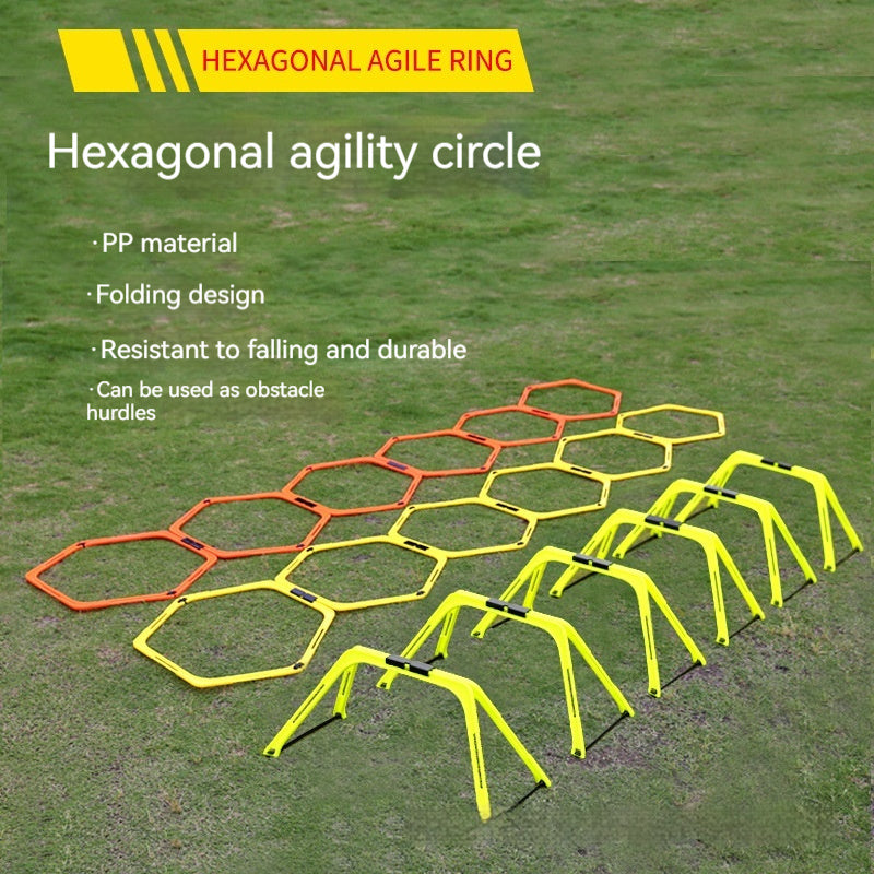 The last Aztec, Foldable Hexagon Football Agility Training Ring