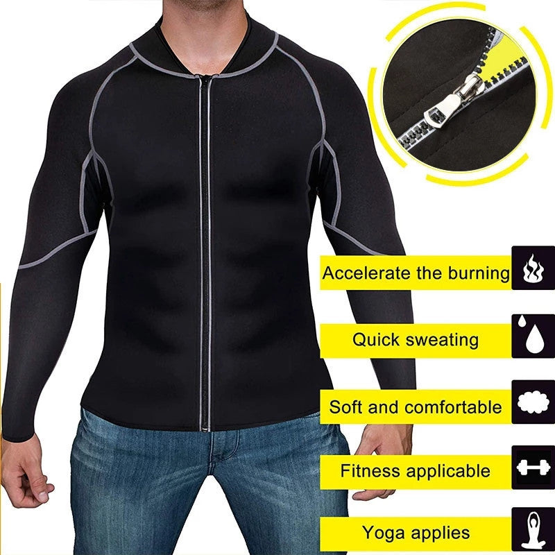 The Last Aztec, Get One Size Bigger Than Your Regular Size, Men's Running Sports Yoga Sauna Fitness Suit