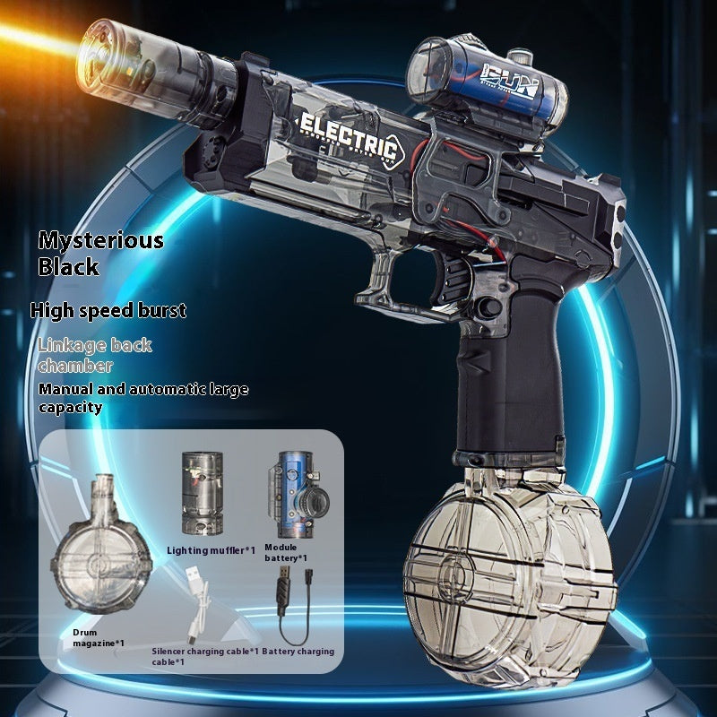 The Last Aztec, Fire Rat Electric Water Pistol Cool Light Full Automatic Water Spray Gun Summer Toy Sports Entertainment Children Gifts AC223