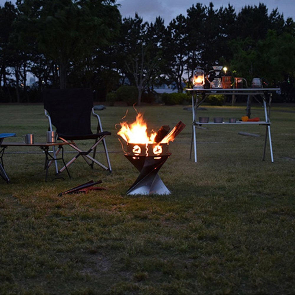The Last Aztec, Outdoor camping bonfire heater