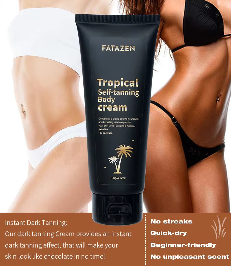 The Last Aztec, 3Hrs Instant Dark Tanning Lotion Butter Body Care Sunscreen Suntan Oil Skincare OEM Self Tanner Sunless Tanning Cream For Body