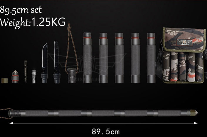 The Last Aztec, Outdoor Defense Tactical Stick Alpenstock Hiking Camping Equipment Multifunctional Walking Stick