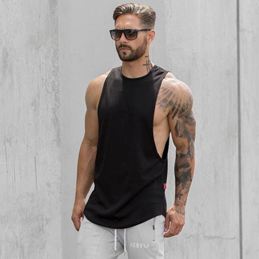 The Last Aztec, Long Tank Muscle Workout T-Shirt  Bodybuilding Gym Athletic Training Sports Tops