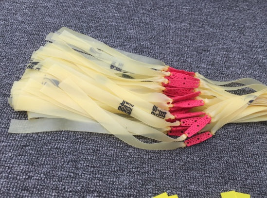 The Last Aztec, 10Pcs Slingshot Powerful Elastic Flat Rubber Band Practical Hunting Sports