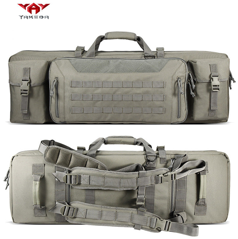 The Last Aztec, Yakoda hunting tactical gun bag equipment military fan handbag three-layer sea fishing bag big belly fishing rod bag outdoor fishing