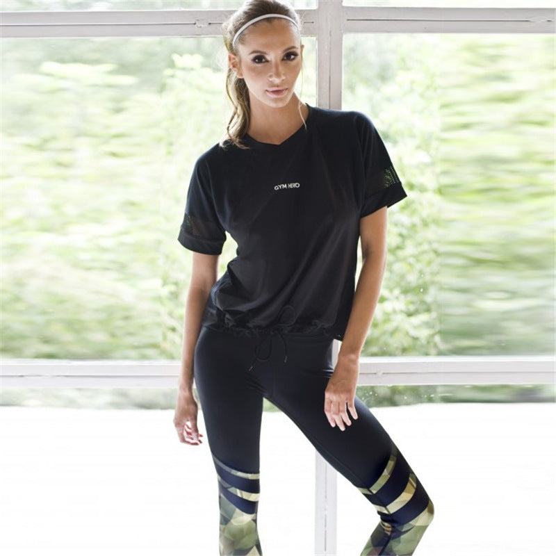 The Last Aztec, Get One Size Bigger Than Your Regular Size, Camouflage printed stitching yoga pants