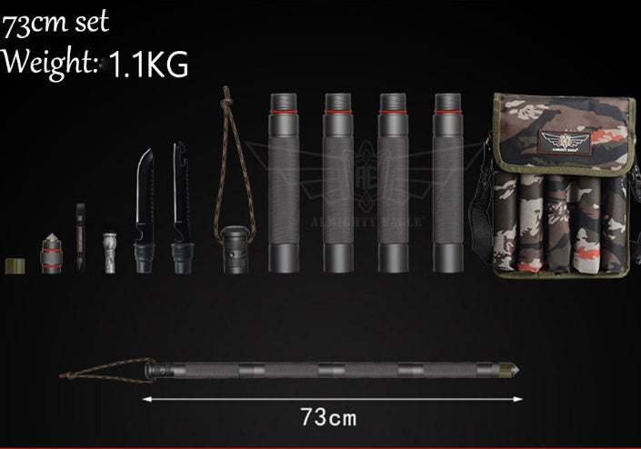 The Last Aztec, Outdoor Defense Tactical Stick Alpenstock Hiking Camping Equipment Multifunctional Walking Stick