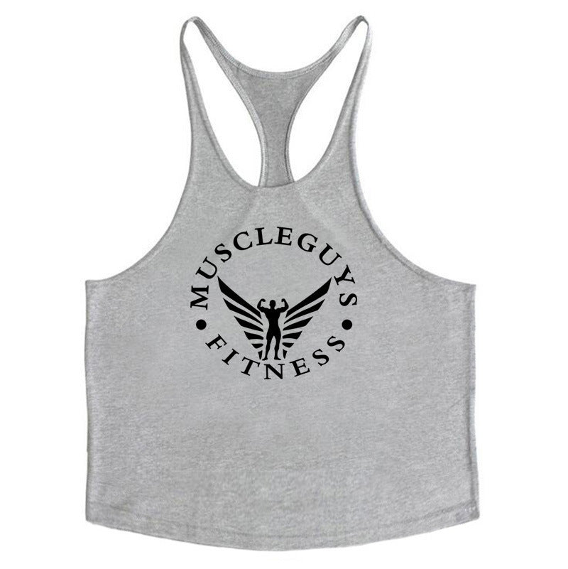 The Last Aztec, Get One Size Bigger Than Your Regular Size,  Men's Vest Bodybuilding Fitness Base Sports Racer Back