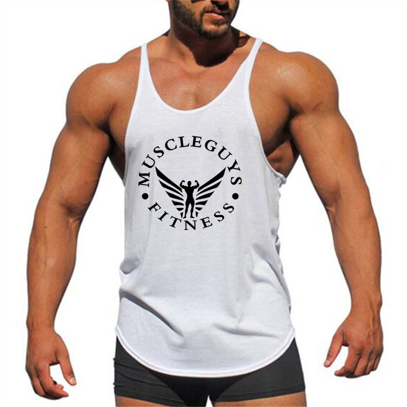 The Last Aztec, Get One Size Bigger Than Your Regular Size,  Men's Vest Bodybuilding Fitness Base Sports Racer Back