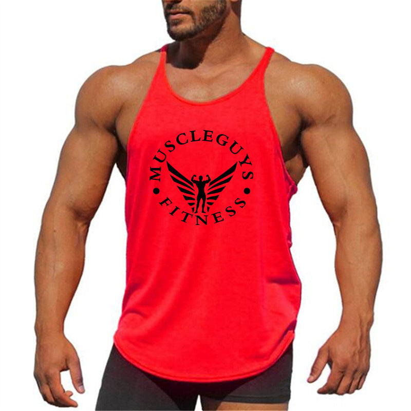 The Last Aztec, Get One Size Bigger Than Your Regular Size,  Men's Vest Bodybuilding Fitness Base Sports Racer Back