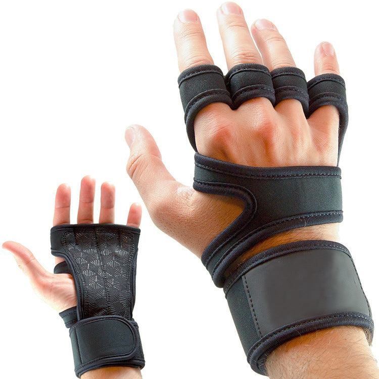 The Last Aztec, Fitness weightlifting anti-skid riding hard pull half finger gloves