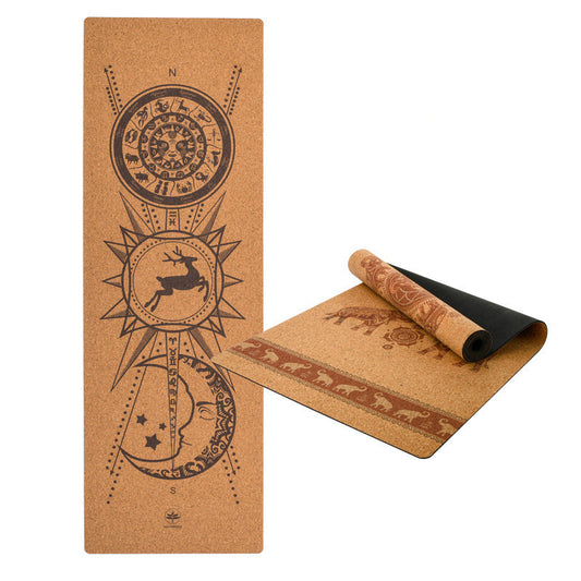 The Last Aztec, Natural Rubber Yoga Mat Cork Yoga Mat