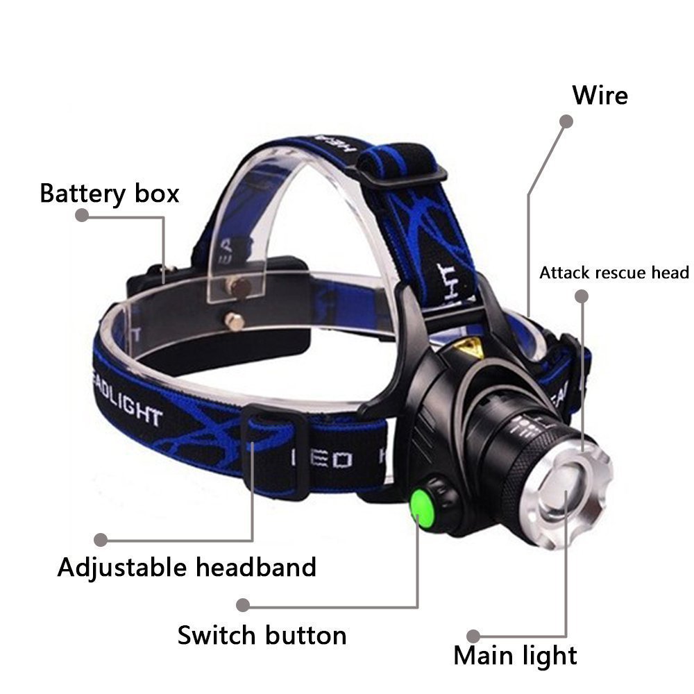 The Last Aztec, Adjust Telescopic Fishing Strong Light Zoom Headlight Outdoor Fishing Headlight