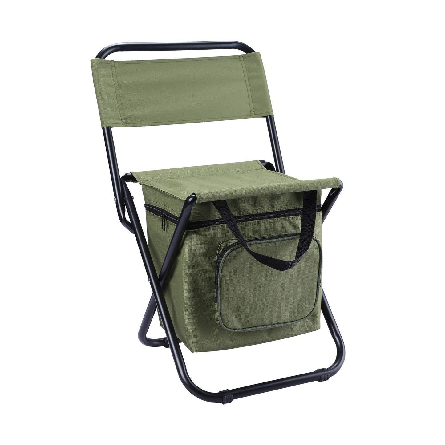The Last Aztec, Folding Fishing Chair Backpack Insulation with Cooler Bag Portable Folding Beach Chair Seat Camping Chairs Folding Stool Chair