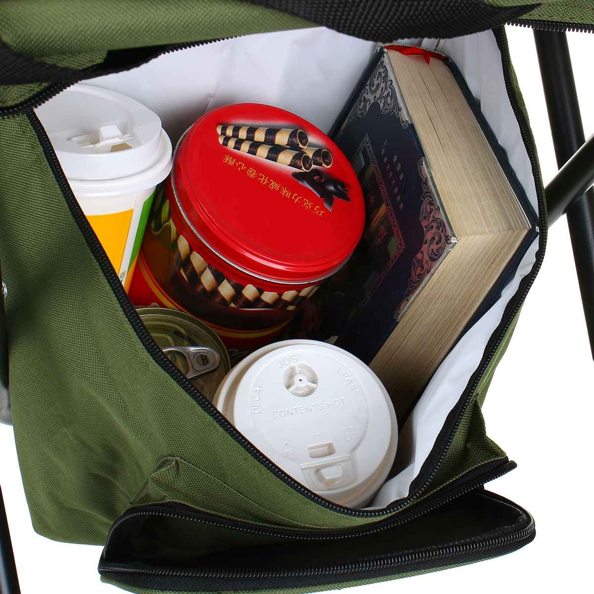 The Last Aztec, Folding Fishing Chair Backpack Insulation with Cooler Bag Portable Folding Beach Chair Seat Camping Chairs Folding Stool Chair