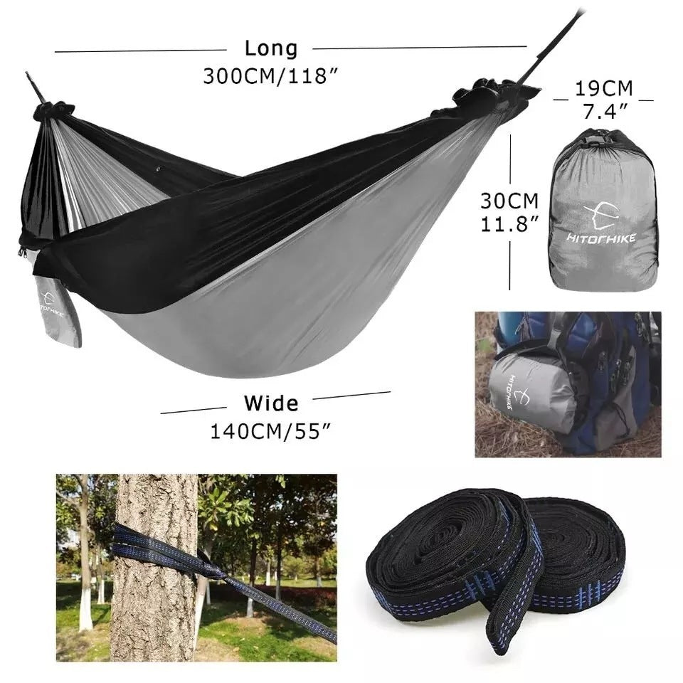 The Last Aztec, Backpacking Hammock - Portable Nylon Parachute Outdoor Double Hammock