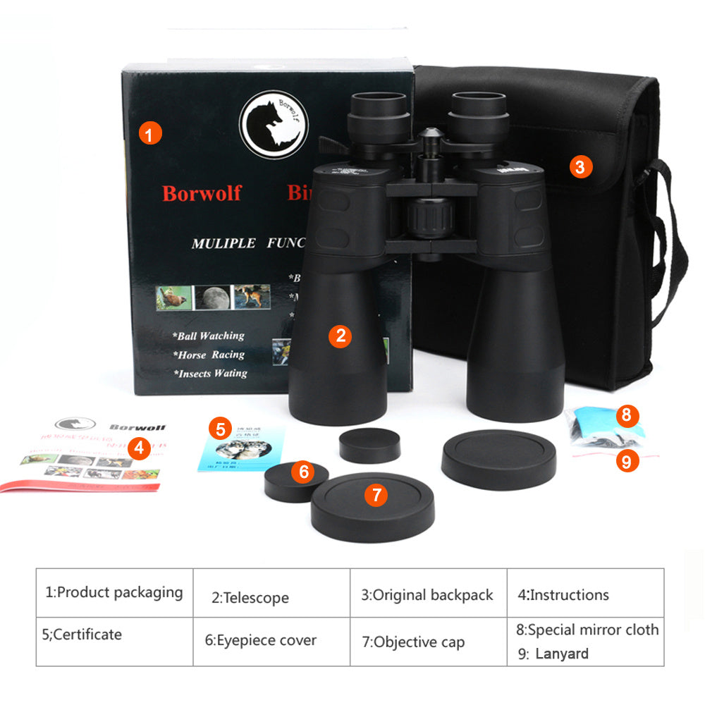 The Last Aztec, High-powered High-definition Binocular Low Light Night Vision Telescope Zoom Telescope
