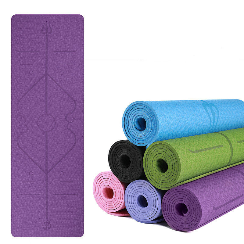 The Last Aztec, Yoga Mat Two-Color 6Mm Posture Line Yoga Mat Fitness Mat