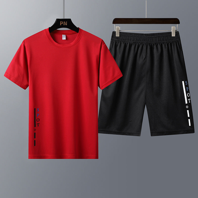 The Last Aztec, Get One Size Bigger Than Your Regular Size, New Short-Sleeved T-Shirt Youth Trend Two-Piece Sportswear