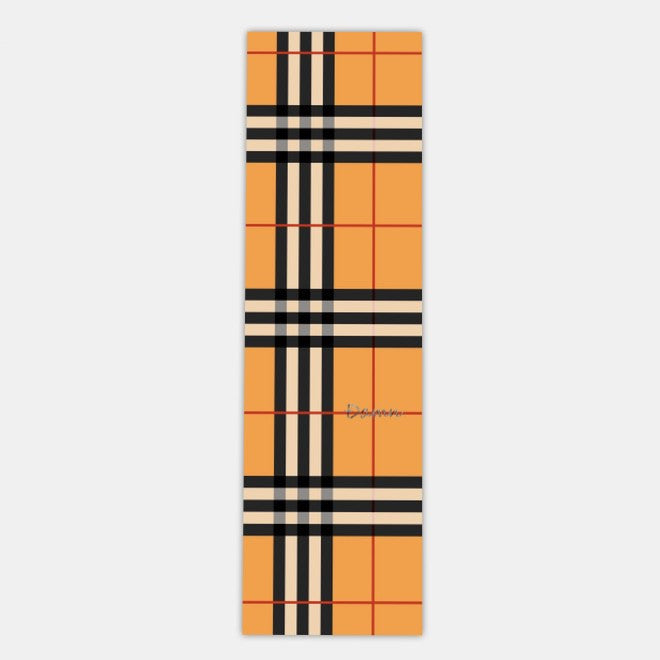 The Last Aztec, Brown Plaid Sandpaper Skateboard Sandpaper Ins Same Type Sandpaper Double Warped Longboard Diy