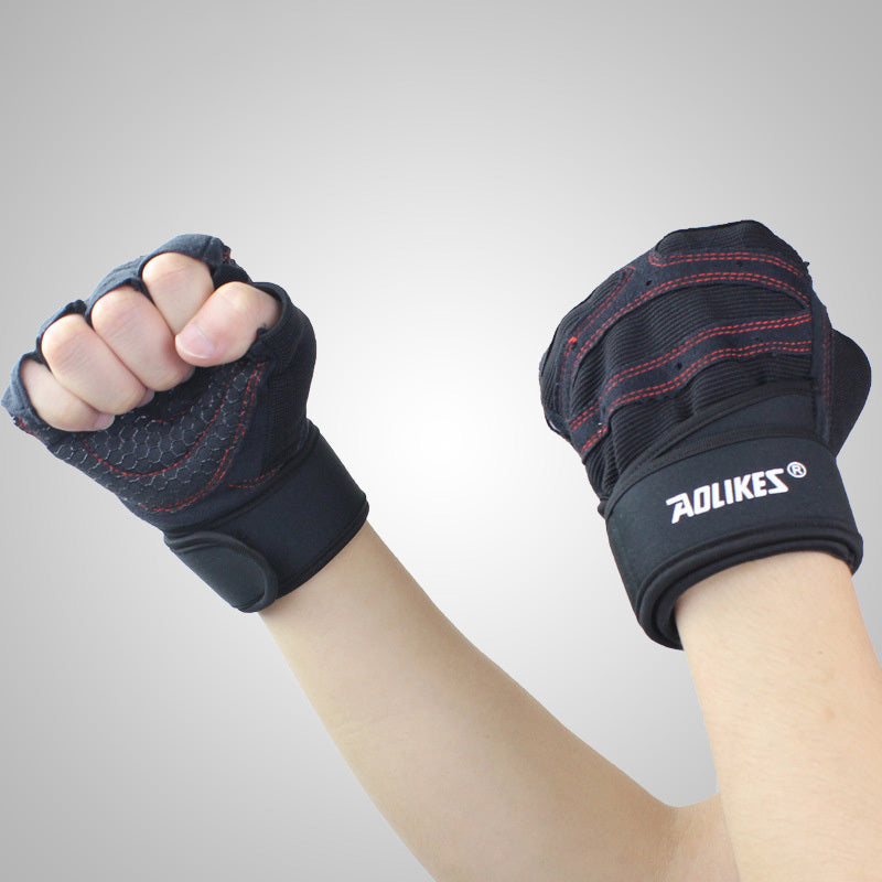 The Last Aztec, Fitness Gloves Men And Women Exercise Equipment Dumbbell Exercise Weightlifting Half-Finger Gloves Training Gym Breathable Non-Slip
