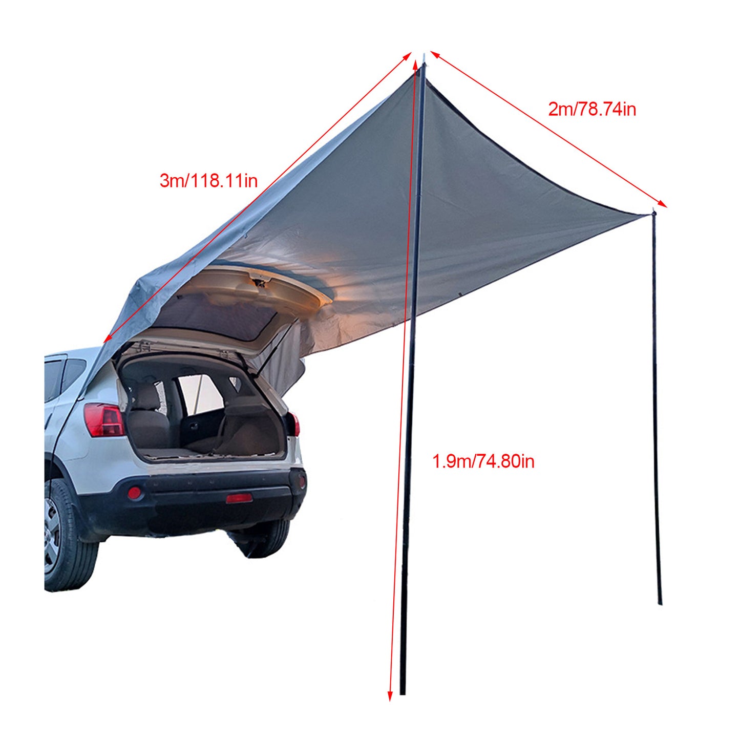 The Last Aztec, Car Tail Car Side Trunk Canopy Camping Camping Tent