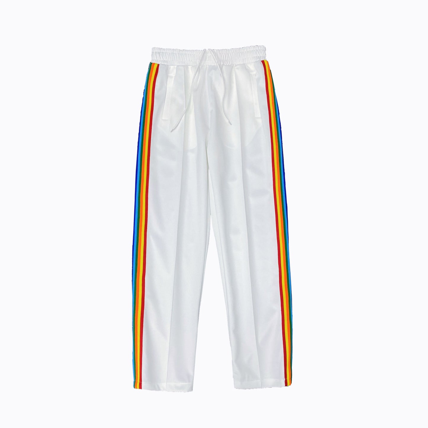 The Last Aztec, Get One Size Bigger Than Your Regular Size, Spring Daily Casual Sports Pants Men And Women Side Zipper Rainbow Striped Long Pants