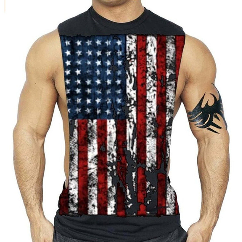 The Last Aztec, Professional Bodybuilding Training Beautiful Sweat Printing Vest