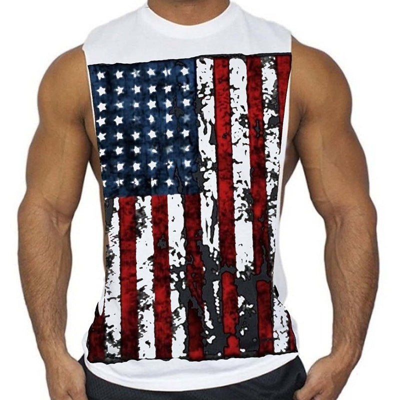 The Last Aztec, Professional Bodybuilding Training Beautiful Sweat Printing Vest