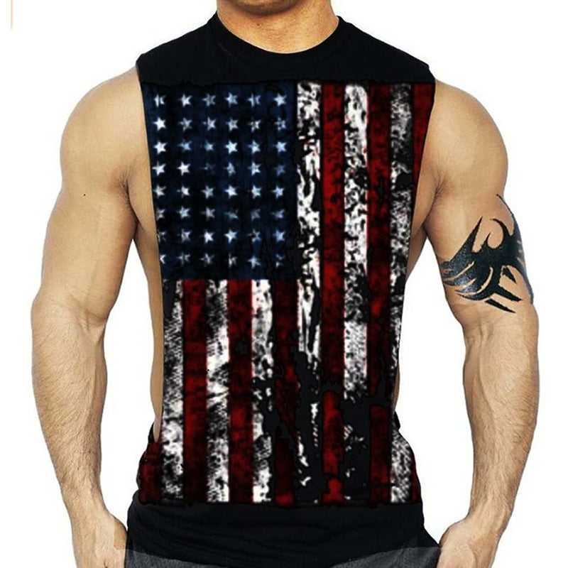 The Last Aztec, Professional Bodybuilding Training Beautiful Sweat Printing Vest