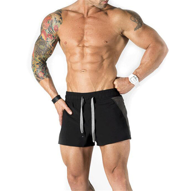 The Last Aztec, Get A Size Bigger Than Your Regular Size, Muscle Boy Brothers Fitness Bodybuilding Stitching Sports Training Shorts