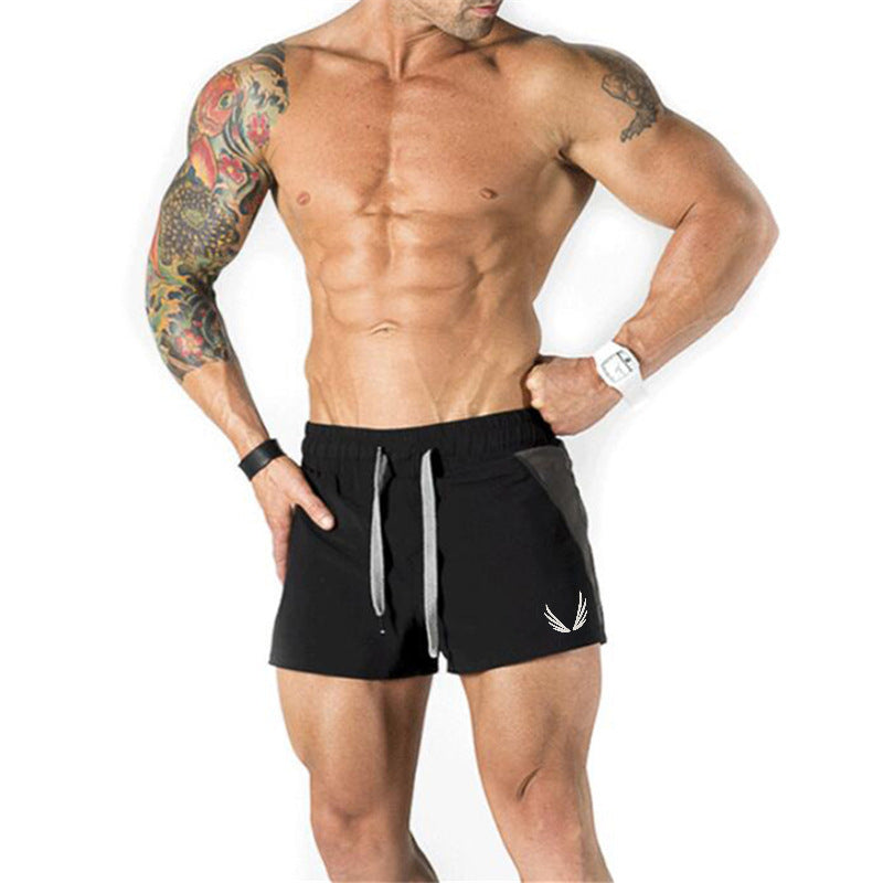 The Last Aztec, Get A Size Bigger Than Your Regular Size, Muscle Boy Brothers Fitness Bodybuilding Stitching Sports Training Shorts
