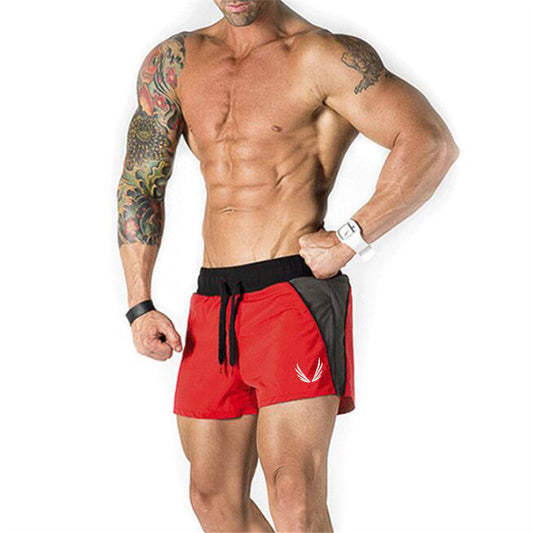 The Last Aztec, Get A Size Bigger Than Your Regular Size, Muscle Boy Brothers Fitness Bodybuilding Stitching Sports Training Shorts