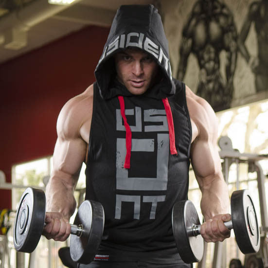 The Last Aztec, Fitness Vest Men's Hooded Sleeveless Vest Cotton Men's